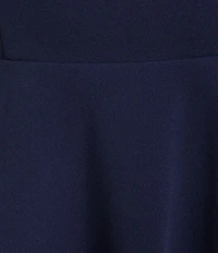 Dear Moon Straight Neck Tiered Knot Back Dress