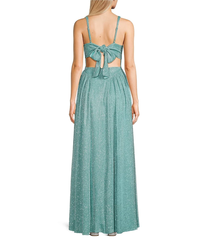 Dear Moon Sweetheart Neck Tie Back Dress