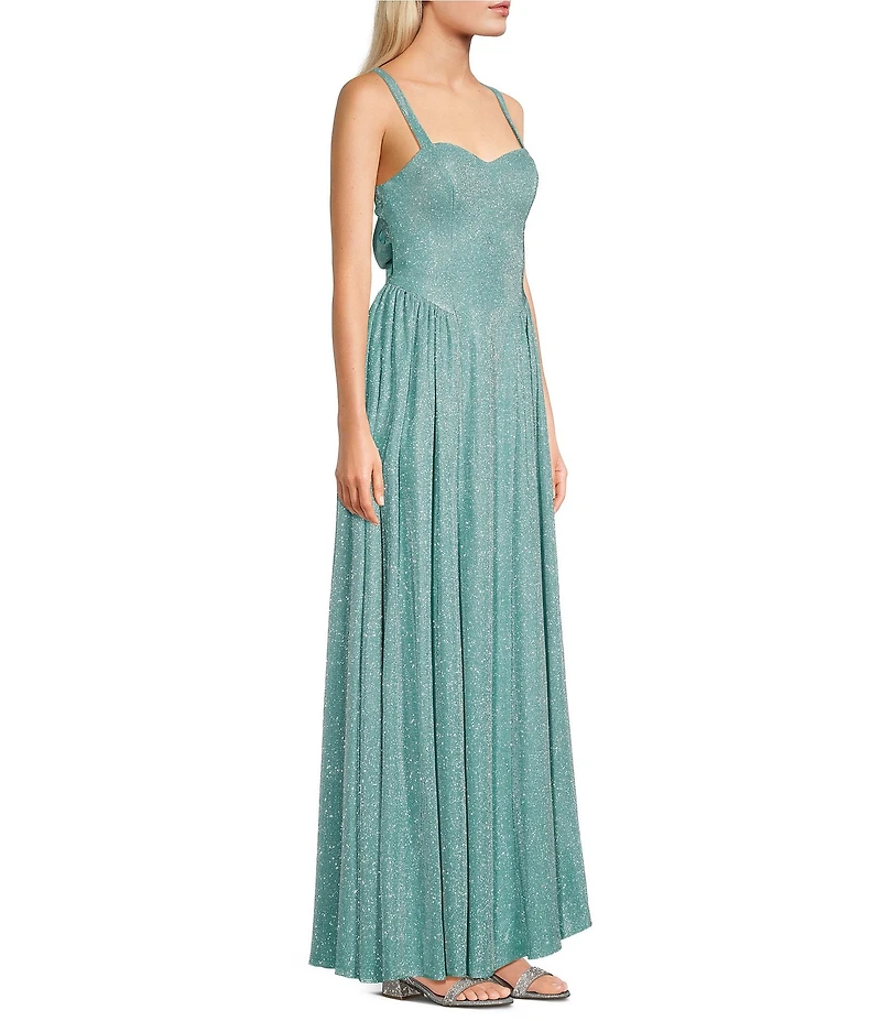 Dear Moon Sweetheart Neck Tie Back Dress
