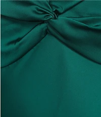 Dear Moon Sweetheart Neck Twist Front Tie-Shoulder Empire Waist Dress
