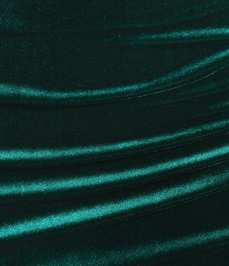 Dear Moon Velvet Faux Wrap Midi Dress