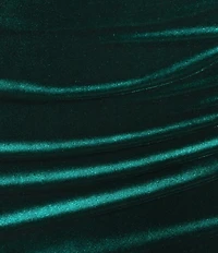 Dear Moon Velvet Faux Wrap Midi Dress