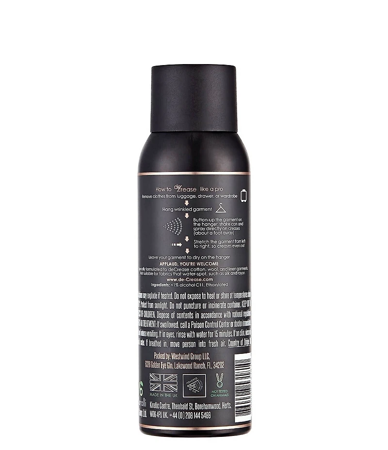 deCrease Wrinkle Release Spray For Clothes