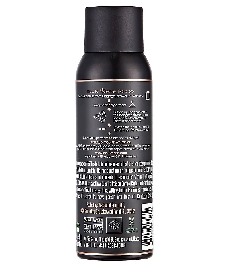 deCrease Wrinkle Release Spray For Clothes
