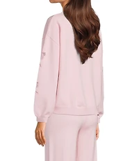 Dee Elly All Over Bows Long Sleeve Sweater
