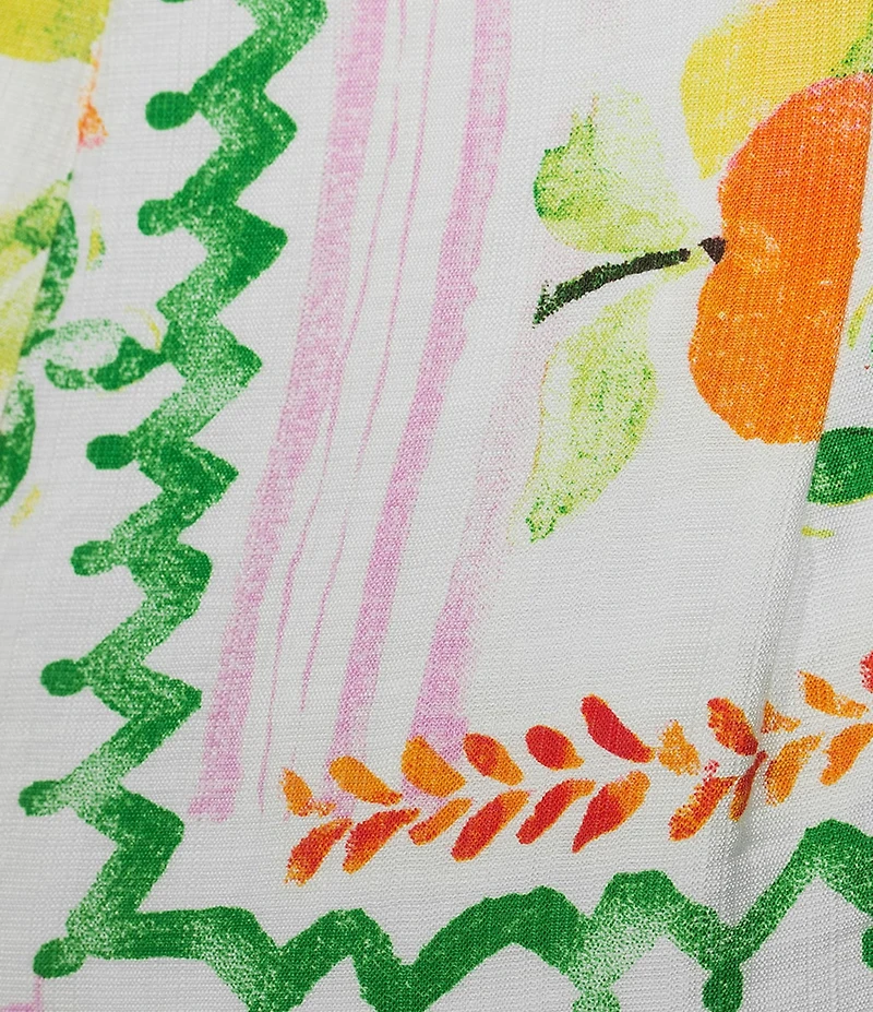 Dee Elly Cherry Farmers Market Print Coordinating Pants