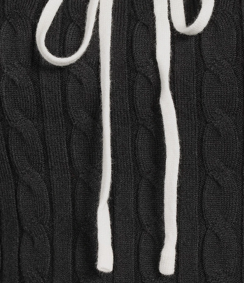 Dee Elly Cropped Scoop Neck Long Sleeve Sweater Top