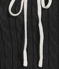 Dee Elly Cropped Scoop Neck Long Sleeve Sweater Top