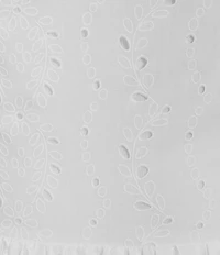 Dee Elly Eyelet Square Neck Sleeveless Mini Dress