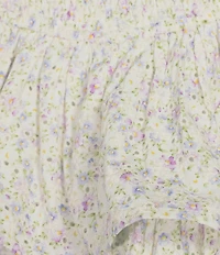 Dee Elly Floral Print Layered Fit & Flare Mini Skirt