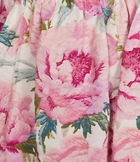 Dee Elly Floral Print Layered Fit & Flare Mini Skirt