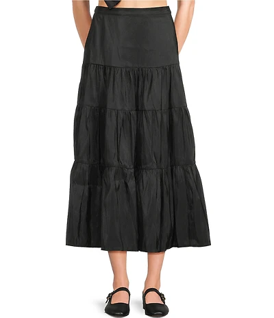 Dee Elly Coordinating Taffeta Maxi Skirt