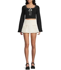 Dee Elly Mini Bow Skirt