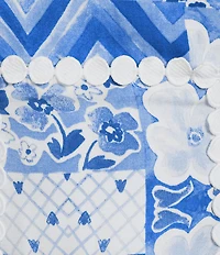 Dee Elly Scallop Square Neck Midi Dress