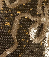 Dee Elly Sequin Tie Shoulder V-Neck Coordinating Top