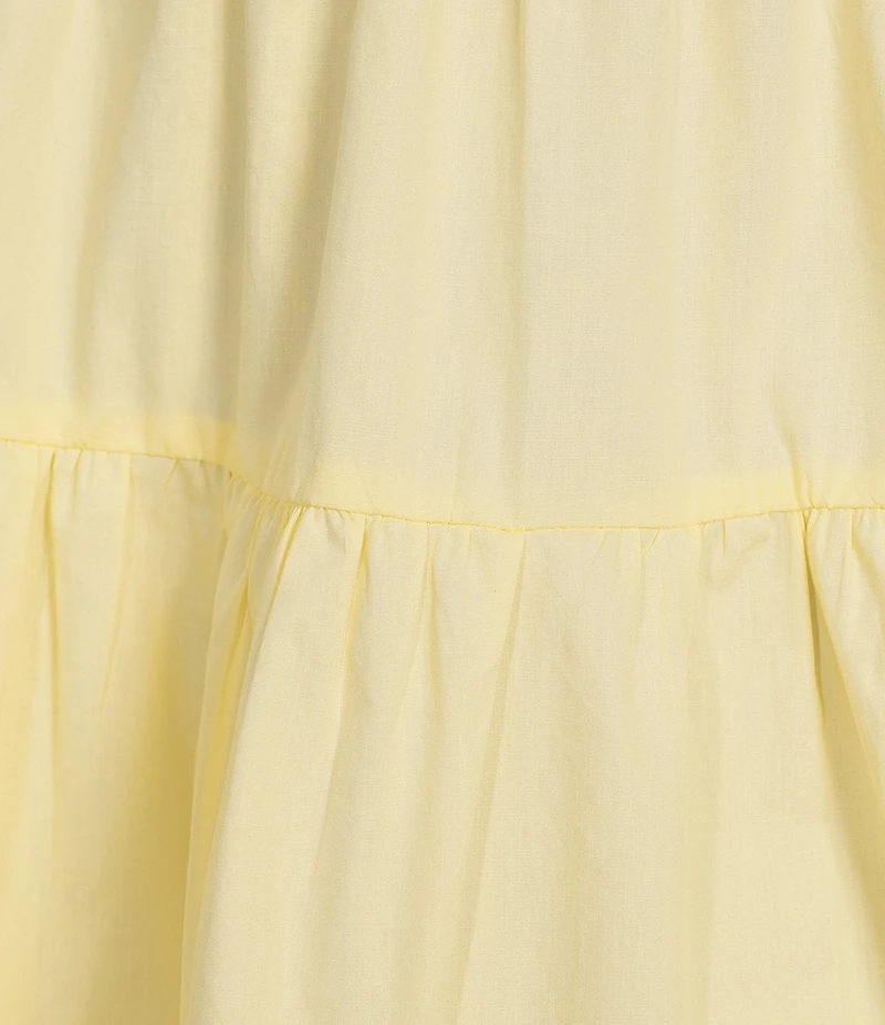 Dee Elly Square Neck Sleeveless Bow Fit & Flare Dress