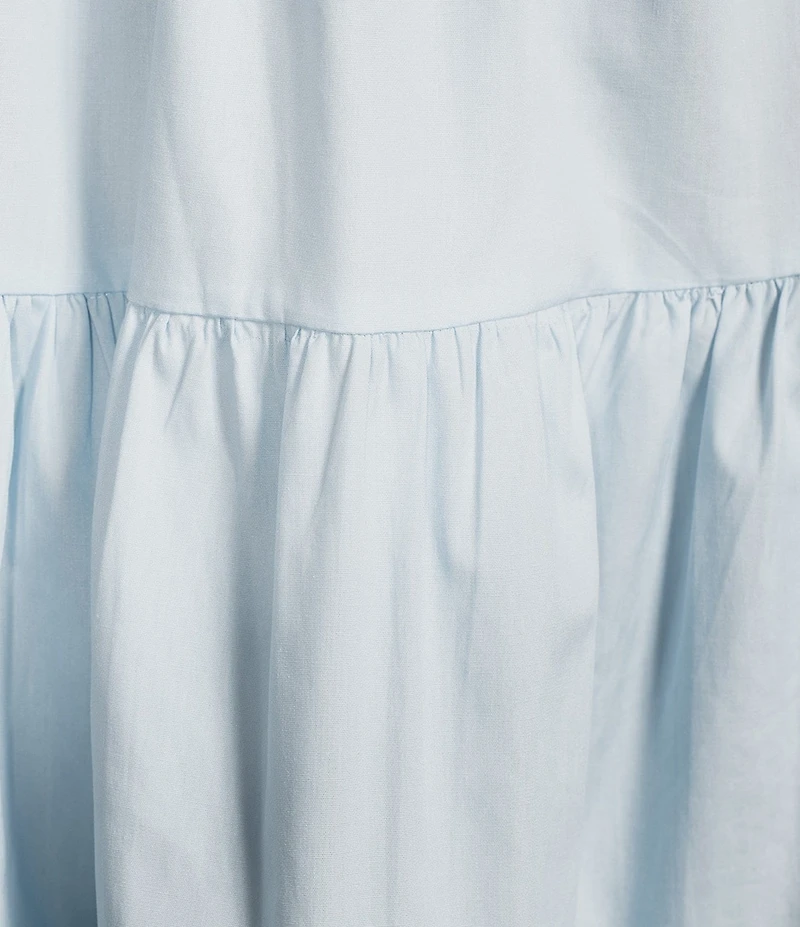 Dee Elly Square Neck Sleeveless Bow Fit & Flare Dress