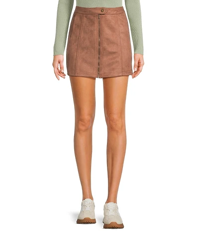 Dee Elly Suede Mini Skirt