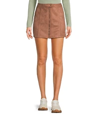 Dee Elly Suede Mini Skirt