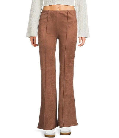 Dee Elly Suede Wide Leg Pants