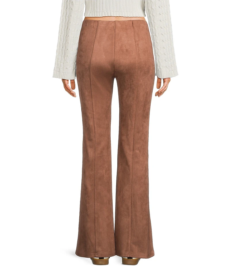 Dee Elly Suede Wide Leg Pants