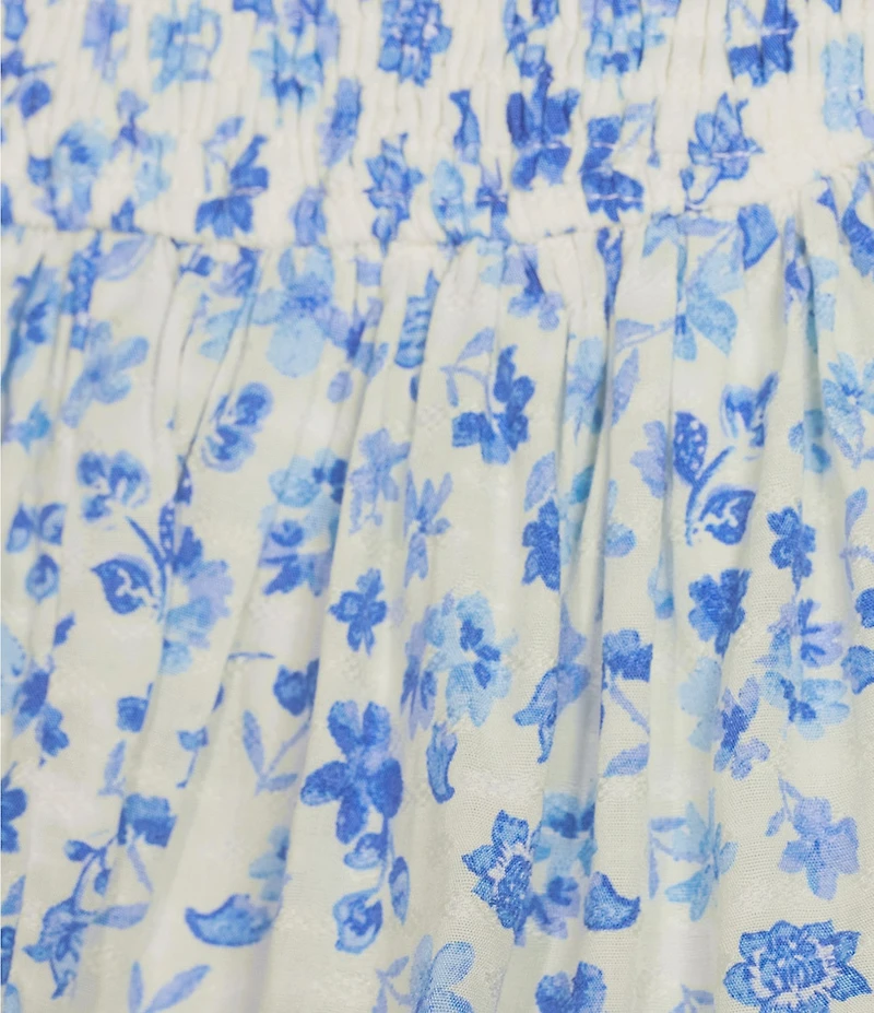 Dee Elly Tiered Ditsy Floral Coordinating Mini Skirt