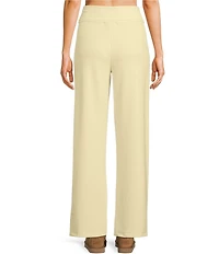 Dee Elly Waffle Knit Fold-Over Waist Coordinating Pants