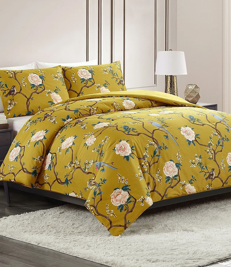 Dee Ocleppo Bird Chinoiserie Reversible Comforter Mini Set