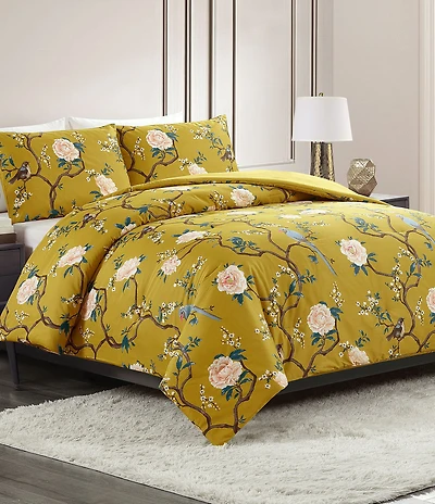 Dee Ocleppo Bird Chinoiserie Reversible Comforter Mini Set