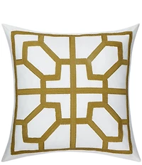 Dee Ocleppo Crewel Embroidered Chainstitch Decorative Square Pillow
