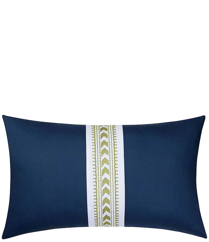 Dee Ocleppo Embroidered Chevron Decorative Breakfast Pillow
