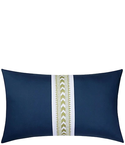 Dee Ocleppo Embroidered Chevron Decorative Breakfast Pillow