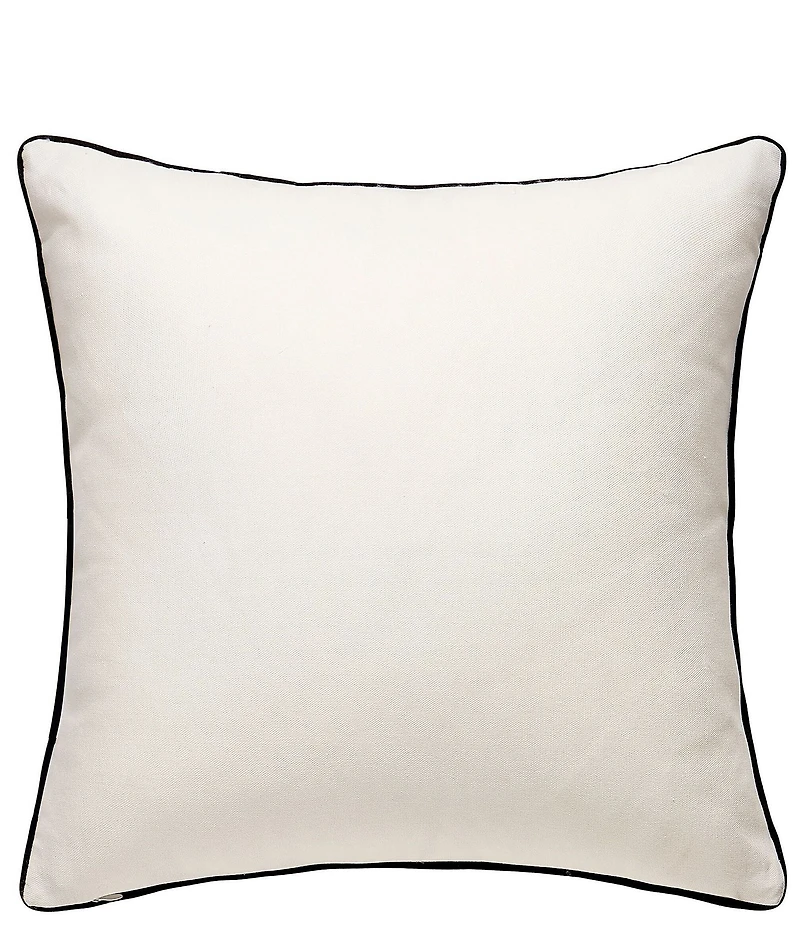 Dee Ocleppo Greek Key Embroidered Square Decorative Throw Pillow