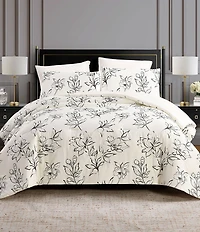Dee Ocleppo Inked Floral Print Mini Comforter Set