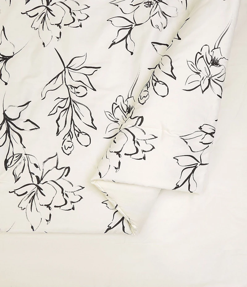 Dee Ocleppo Inked Floral Print Mini Comforter Set