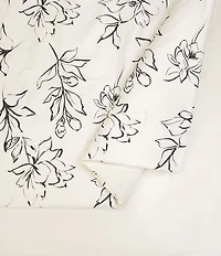 Dee Ocleppo Inked Floral Print Mini Comforter Set