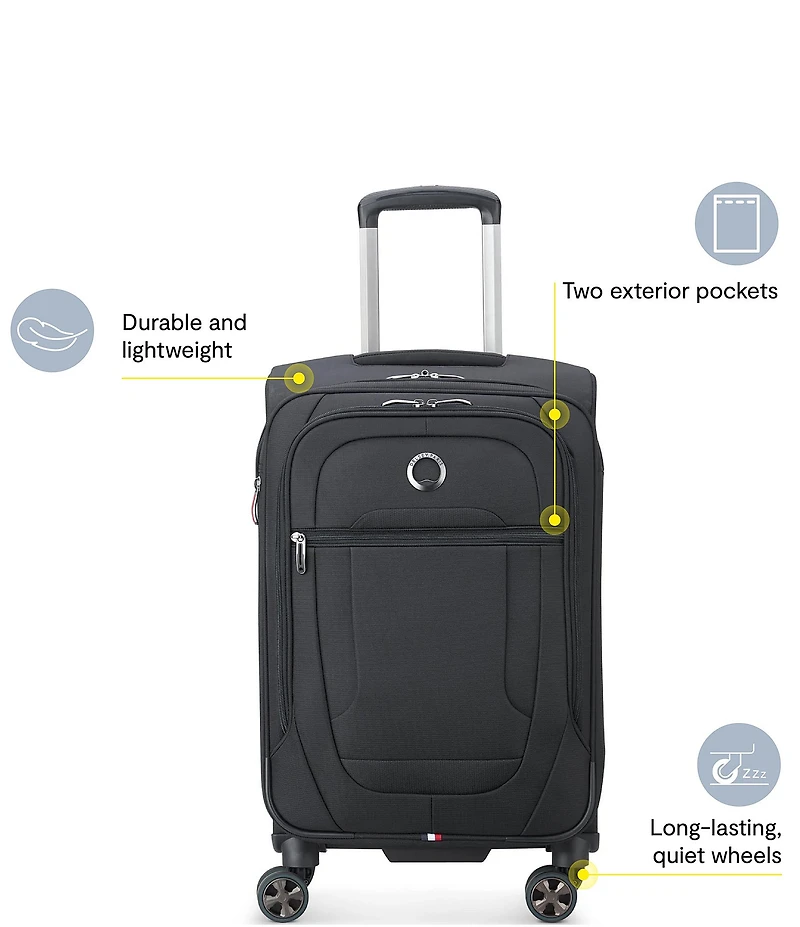 Delsey Paris Helium DLX Carry-On Plus Expandable Spinner