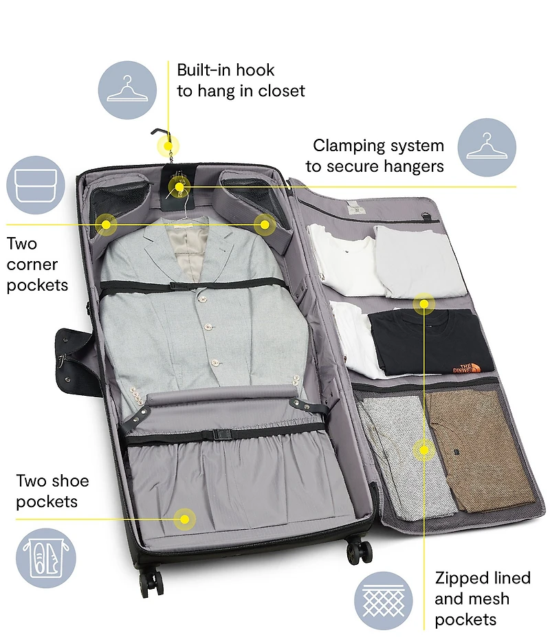 Delsey Paris Helium DLX Large Rolling Garment Bag