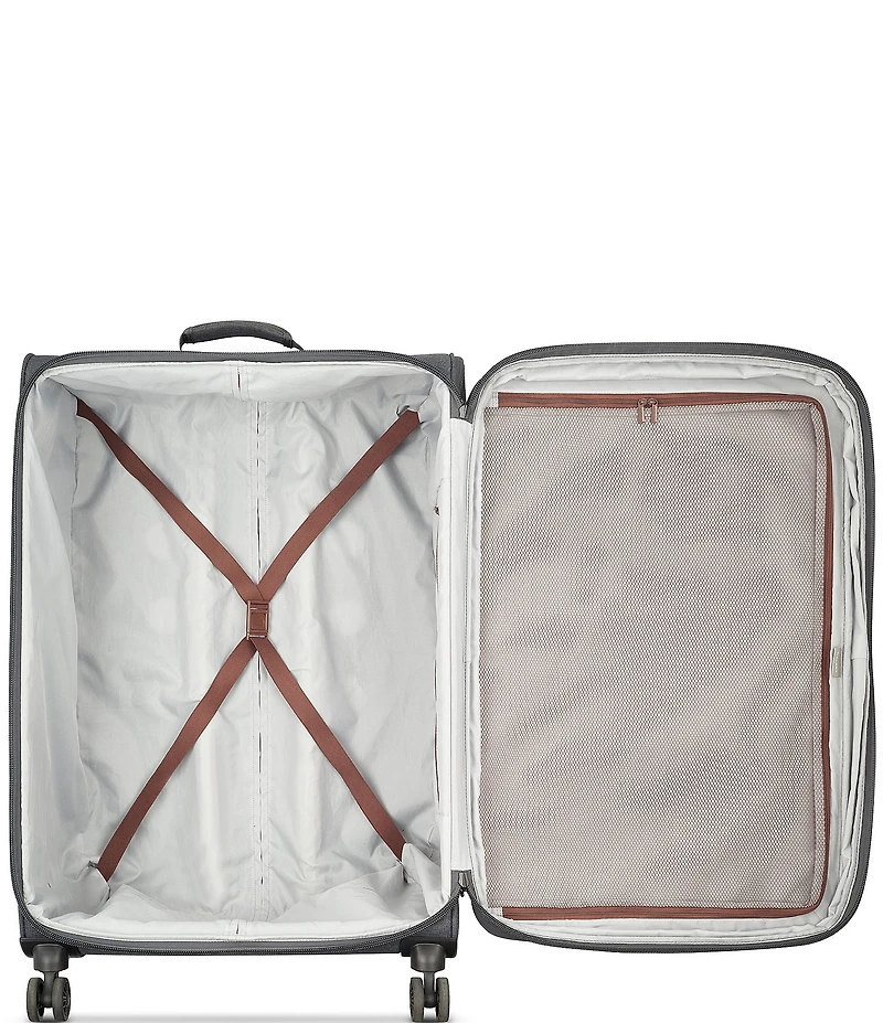 Delsey Paris Maubert 2.0 Large Checked Expandable 28#double; Spinner Suitcase
