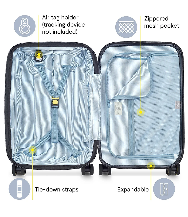 Delsey Paris Turenne 2.0 Front Pocket Expandable 22#double; Carry-On Luggage
