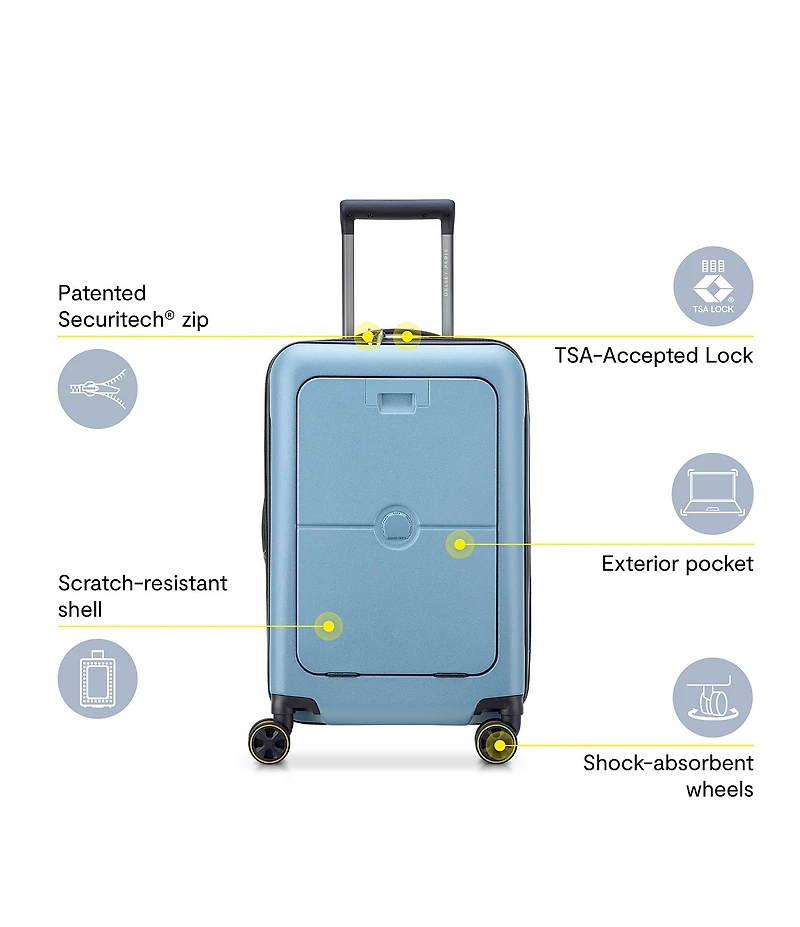 Delsey Paris Turenne 2.0 Front Pocket Expandable 22#double; Carry-On Luggage