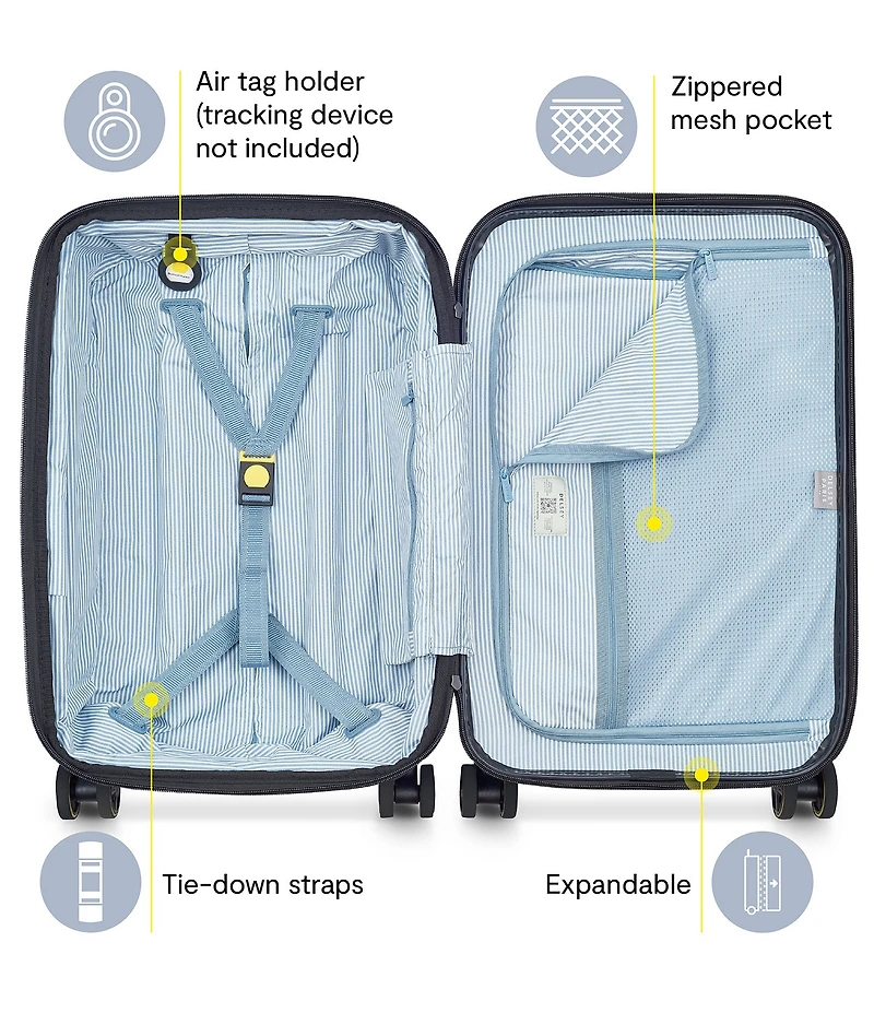 Delsey Paris Turenne 2.0 Front Pocket Expandable 22#double; Carry-On Luggage
