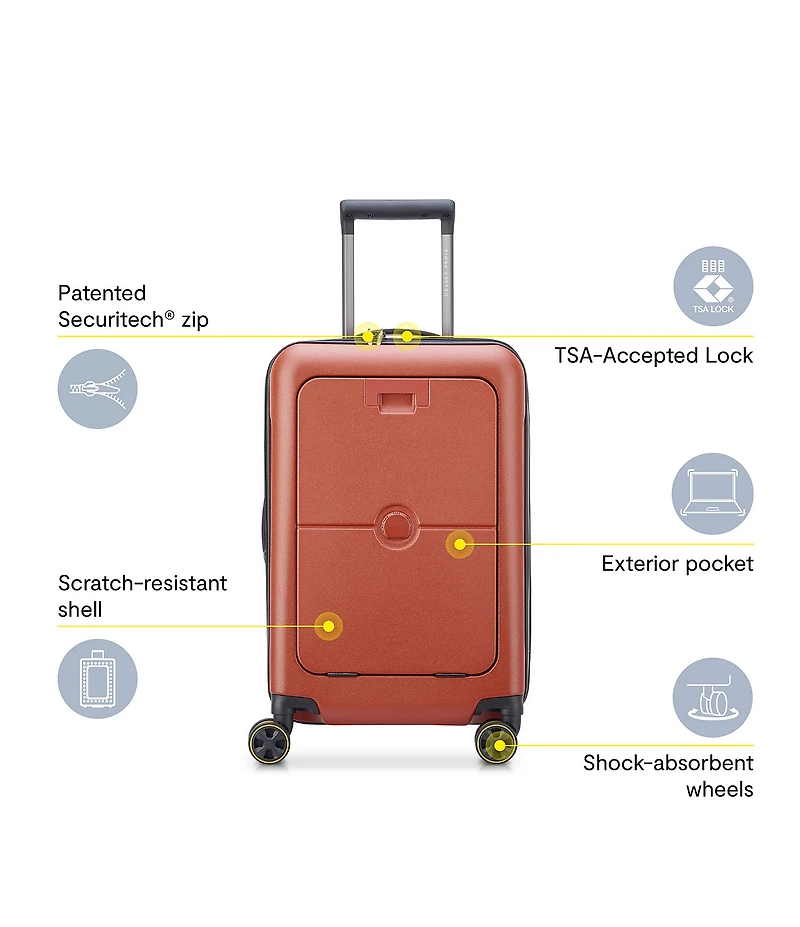 Delsey Paris Turenne 2.0 Front Pocket Expandable 22#double; Carry-On Luggage