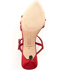 Deltan Aria Satin Jewel Ornament Dress Sandals