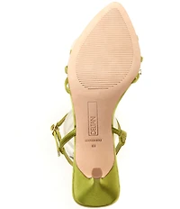 Deltan Aria Satin Jewel Ornament Dress Sandals