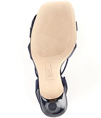 Deltan Izzie Satin Flower Ornamented Slingback Dress Sandals