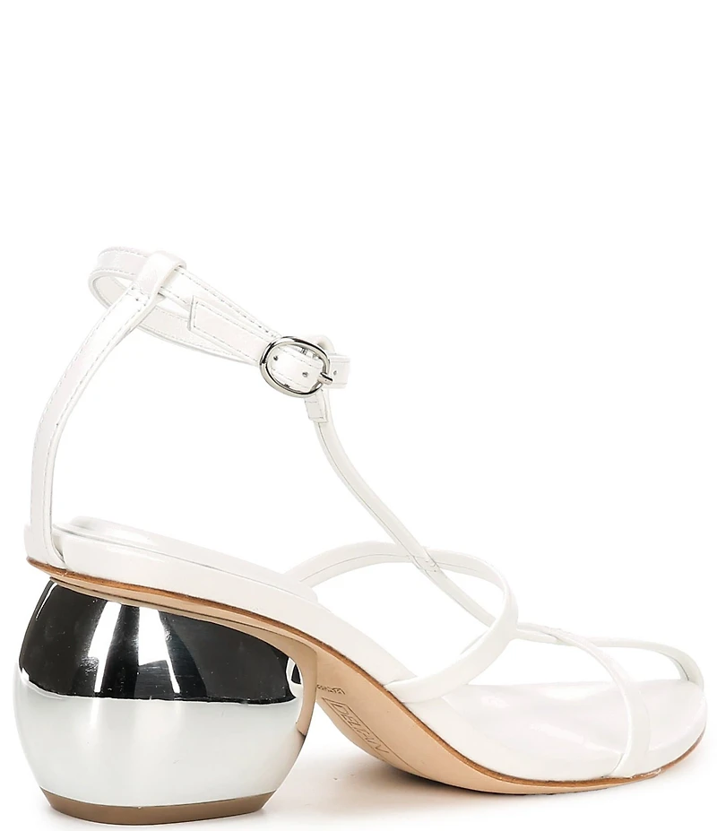 Deltan Leevy Leather Strappy Dress Sandals