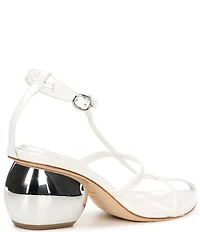 Deltan Leevy Leather Strappy Dress Sandals