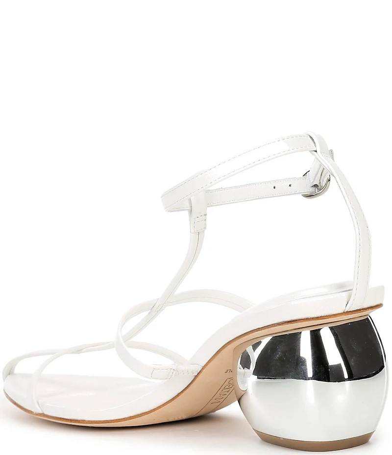 Deltan Leevy Leather Strappy Dress Sandals