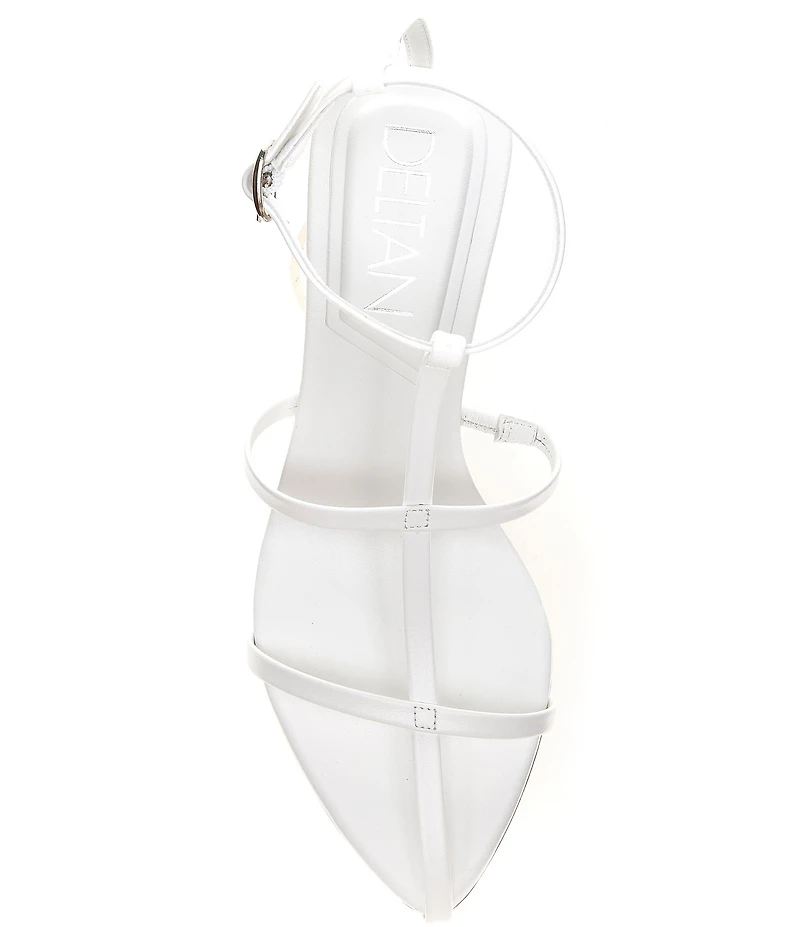 Deltan Leevy Leather Strappy Dress Sandals